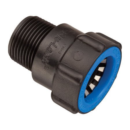 ORBIT Blu-Lock 3/4 in. Push X 1/2 in. D MPT Adapter 31378